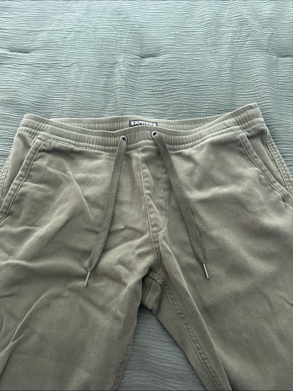 3 for $15 Express Men's Olive Green Drawstring Joggers